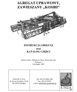 Unia Kombi Parts manual catalog PDF Download
