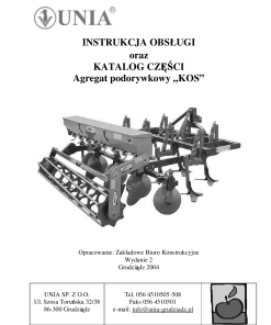 Unia Kos Parts manual catalog PDF Download