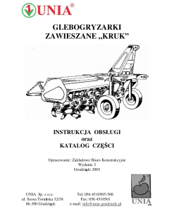 Unia Kruk Parts manual catalog PDF Download