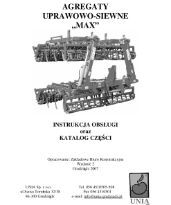 Unia Max Parts manual catalog PDF Download