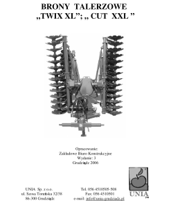 Unia Twix_XL_Cut_XXL Parts manual catalog PDF Download