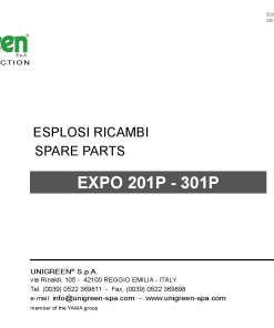Unigreen Expo_201P_301P Parts manual catalog PDF Download