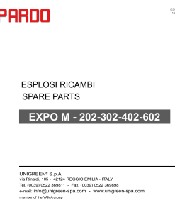 Unigreen Expo_M_202_302_402_602 Parts manual catalog PDF Download