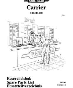 Vaderstad Carrier-CR-300-400 Parts manual catalog PDF Download
