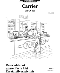 Vaderstad Carrier-CR-420-820 Parts manual catalog PDF Download