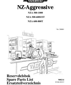 Vaderstad NZ-Aggressive-NZA-500-1000-NZA-500-600-NZA-600-800T Parts manual catalog PDF Download