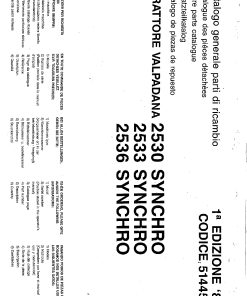 Valpadana 2530_2533_2536 Parts manual catalog PDF Download