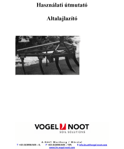 Vogel&Noot Scarificator Parts manual catalog PDF Download
