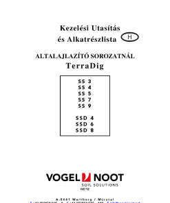 Vogel&Noot Terradig_SS_SSD Parts manual catalog PDF Download