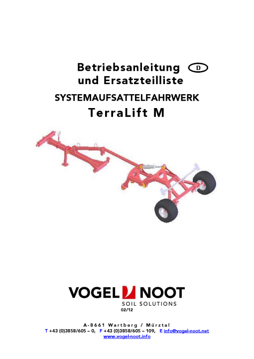Vogel&Noot Terralift_M Parts manual catalog PDF Download