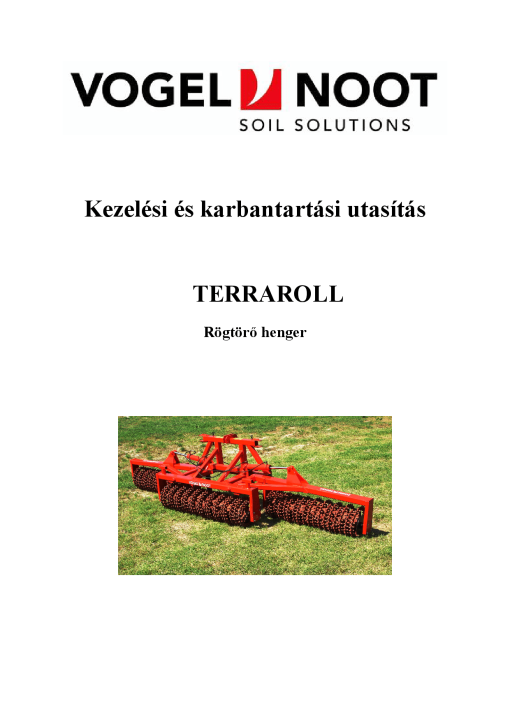 Vogel&Noot Terraroll Parts manual catalog PDF Download