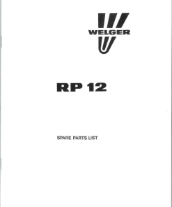 Welger RP12_1995 Round Baler Parts manual catalog PDF Download
