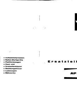 Welger ap42_03.76 Parts manual catalog PDF Download