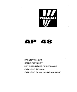 Welger ap48_03.85 Parts manual catalog PDF Download