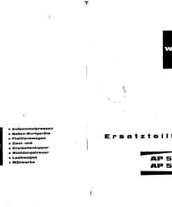 Welger ap52_02.76 Parts manual catalog PDF Download