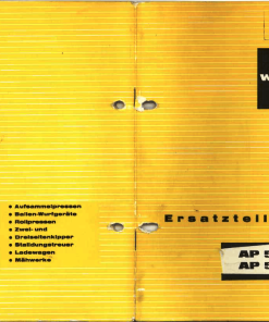 Welger ap52_08.77 Parts manual catalog PDF Download