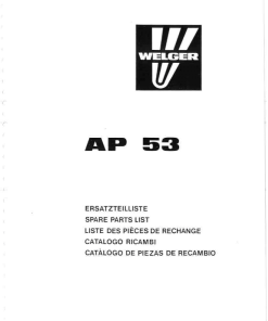 Welger ap53_01.84 Parts manual catalog PDF Download