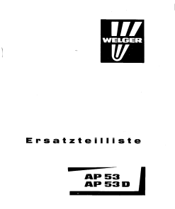 Welger ap53_03.81 Parts manual catalog PDF Download