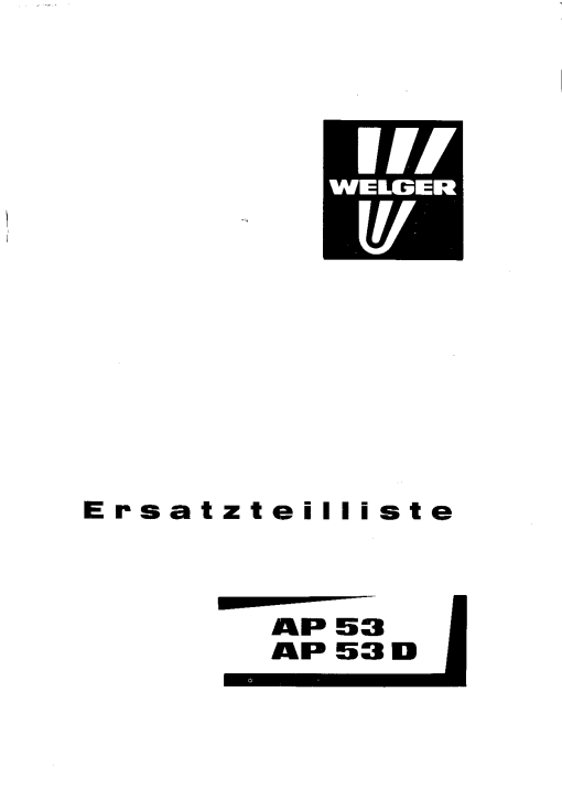 Welger ap53_03.81 Parts manual catalog PDF Download