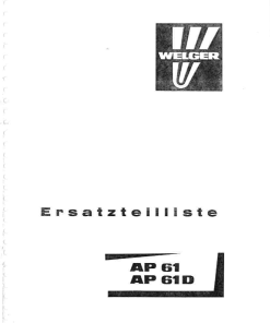 Welger ap61_09.79 Parts manual catalog PDF Download