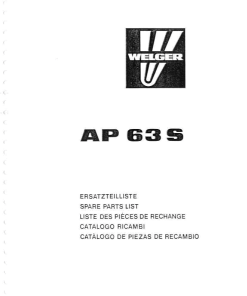 Welger ap63S Parts manual catalog PDF Download
