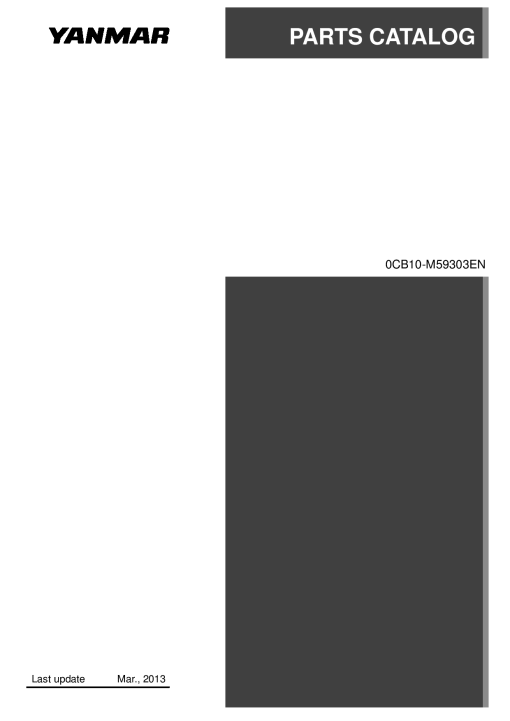 Yanmar 3TNE88-EBVB Parts manual catalog PDF Download