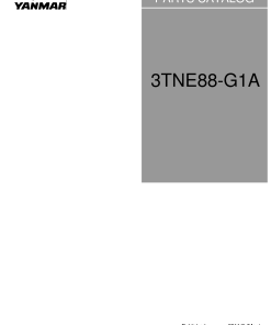 Yanmar 3TNE88-G1A Parts manual catalog PDF Download