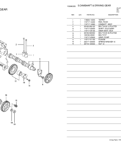 Yanmar 3TNV76GMG Parts manual catalog PDF Download