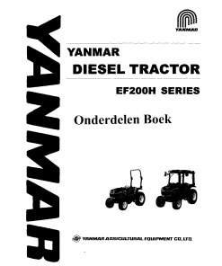 Yanmar EF200H Parts manual catalog PDF Download