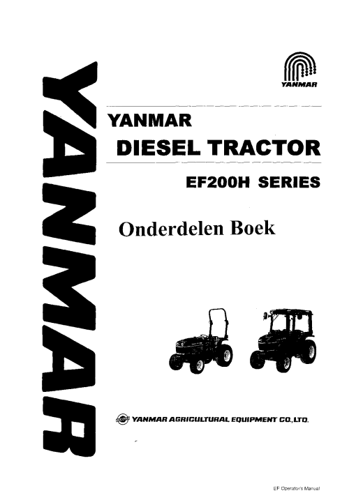 Yanmar EF200H Parts manual catalog PDF Download