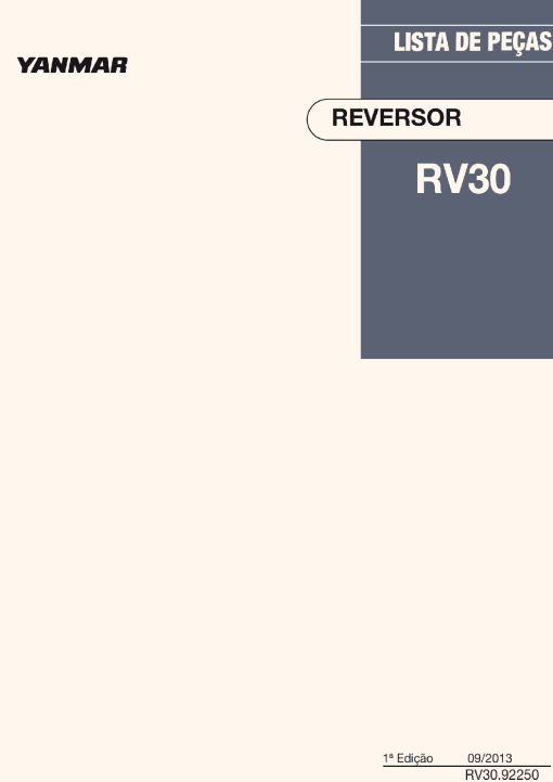 Yanmar LP_RV30 Parts manual catalog PDF Download