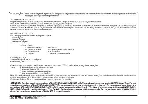 Yanmar NSB Parts manual catalog PDF Download