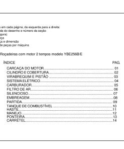 Yanmar YBE256B-E Parts manual catalog PDF Download