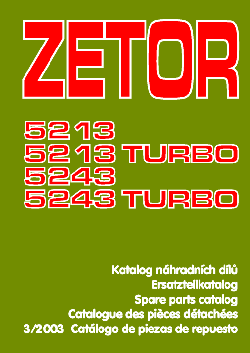 Zentor 5213_5243 Parts manual catalog PDF Download