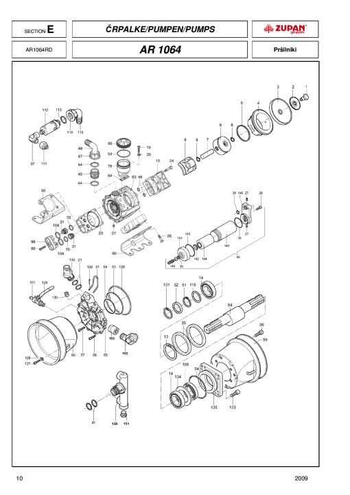 Zupan AR1064 Parts manual catalog PDF Download