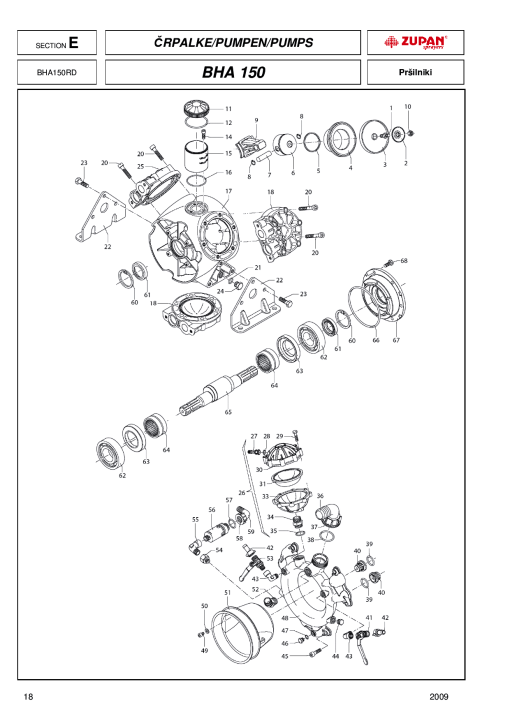 Zupan BHA150 Parts manual catalog PDF Download