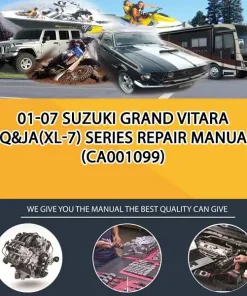 01-07 Suzuki Grand Vitara Sq&Ja(Xl-7) Series Repair Manual (CA001099)