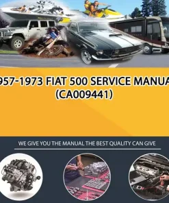1957-1973 Fiat 500 Service Manual (CA009441)