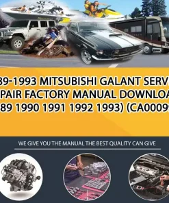 1989-1993 Mitsubishi Galant Service Repair Factory Manual Download (1989 1990 1991 1992 1993) (CA000995)