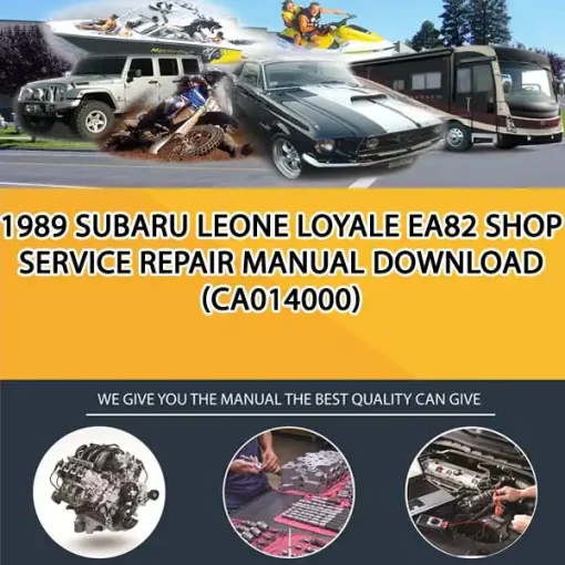 1989 Subaru Leone Loyale Ea82 Shop Service Repair Manual Download (CA014000)