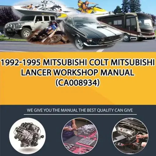 1992-1995 Mitsubishi Colt Mitsubishi Lancer Workshop Manual (CA008934)