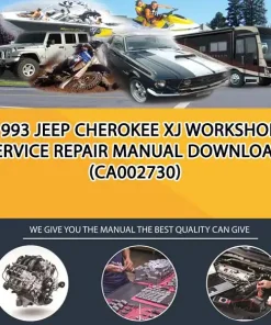 1993 Jeep Cherokee Xj Workshop Service Repair Manual Download (CA002730)