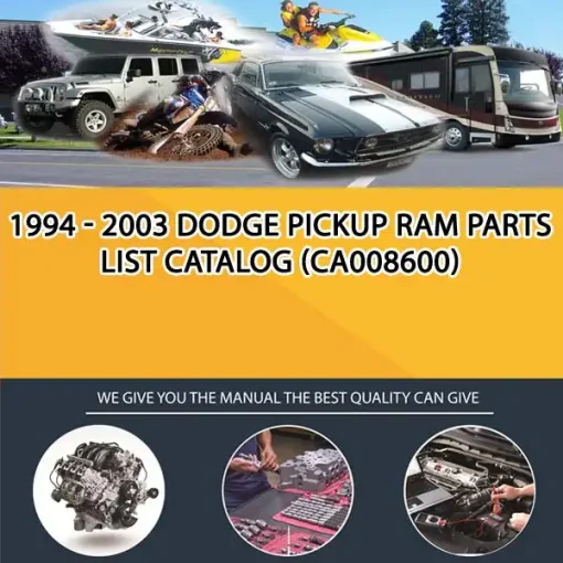 1994 - 2003 Dodge Pickup Ram Parts List Catalog (CA008600)