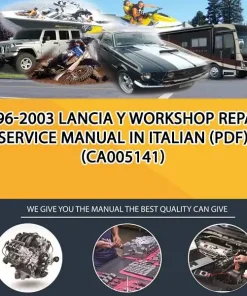 1996-2003 Lancia Y Workshop Repair Service Manual In Italian (Pdf) (CA005141)