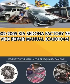 2002-2005 Kia Sedona Factory Service Repair Manual (CA001044)