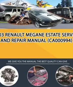 2003 Renault Megane Estate Service And Repair Manual (CA000994)