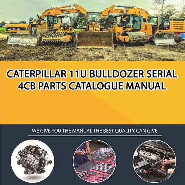 Caterpillar 11U Bulldozer Serial 4CB Parts Catalogue Manual