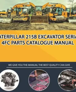 Caterpillar 215B Excavator Serial 4FC Parts Catalogue Manual