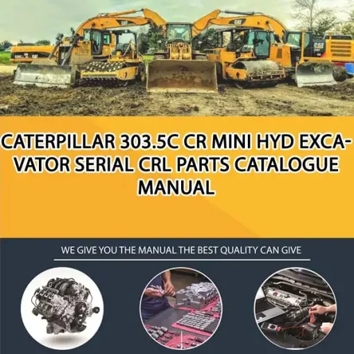 Caterpillar 303.5C Cr Mini Hyd Excavator Serial CRL Parts Catalogue Manual