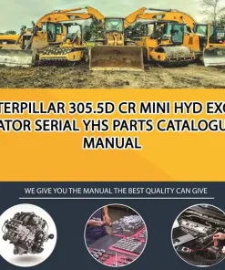 Caterpillar 305.5D Cr Mini Hyd Excavator Serial YHS Parts Catalogue Manual